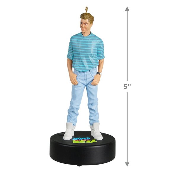New! Saved By the Bell Zack Morris Hallmark Keepsake Ornament 2022 With Audio! - Picture 3 of 5